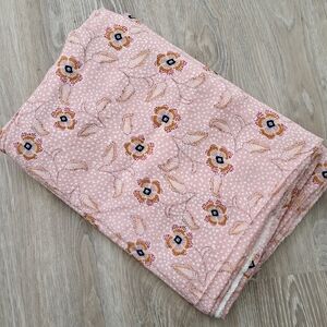 Pink Floral Rayon Fabric